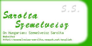 sarolta szemelveisz business card